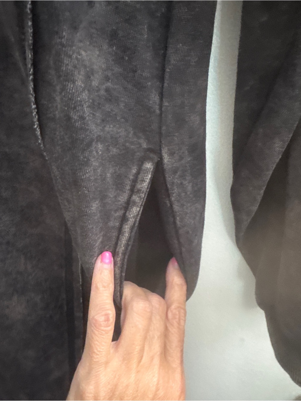 Black acid Dark Washed Dress with pockets New! - Picture 3 of 6